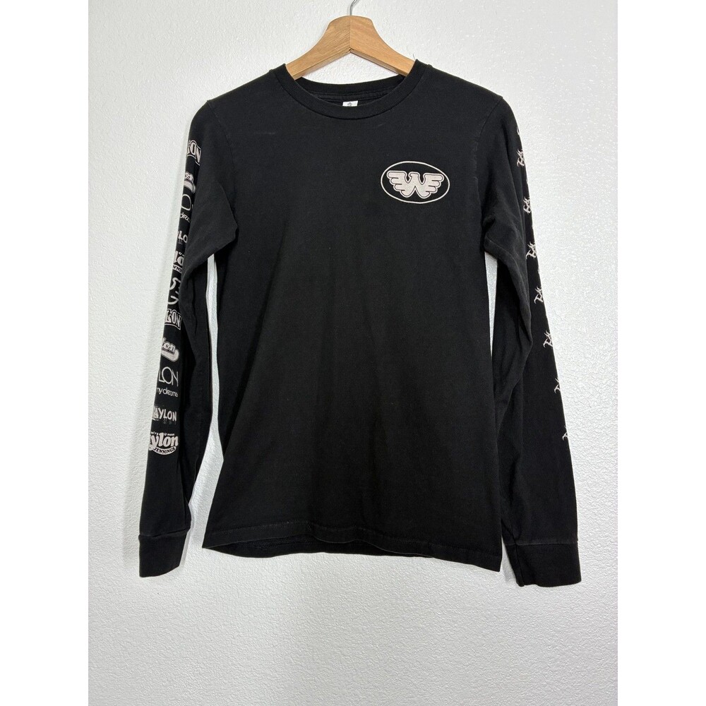 Waylon Jennings Shirt Mens XS Black Long Sleeve Graphic Tee Tultex Country Music - Picture 2 of 13